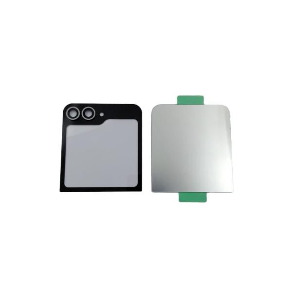 Tapa Samsung Galaxy Flip 6 - Plateada Sin Marco