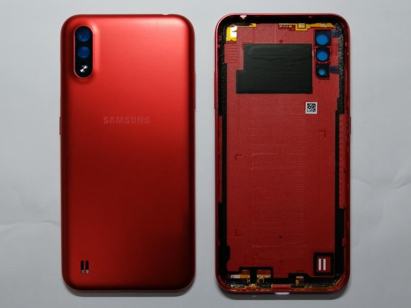 Tapa Samsung Galaxy A01 - Roja con Marco