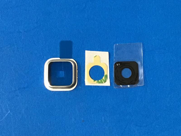 Lente Camara Samsung Galaxy S5 G900 - Plateado con Marco