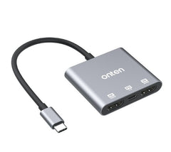 CABLE ADAPTADOR USB TIPO C A HDMI PD OTN-9175S ONTEN PLATEADO