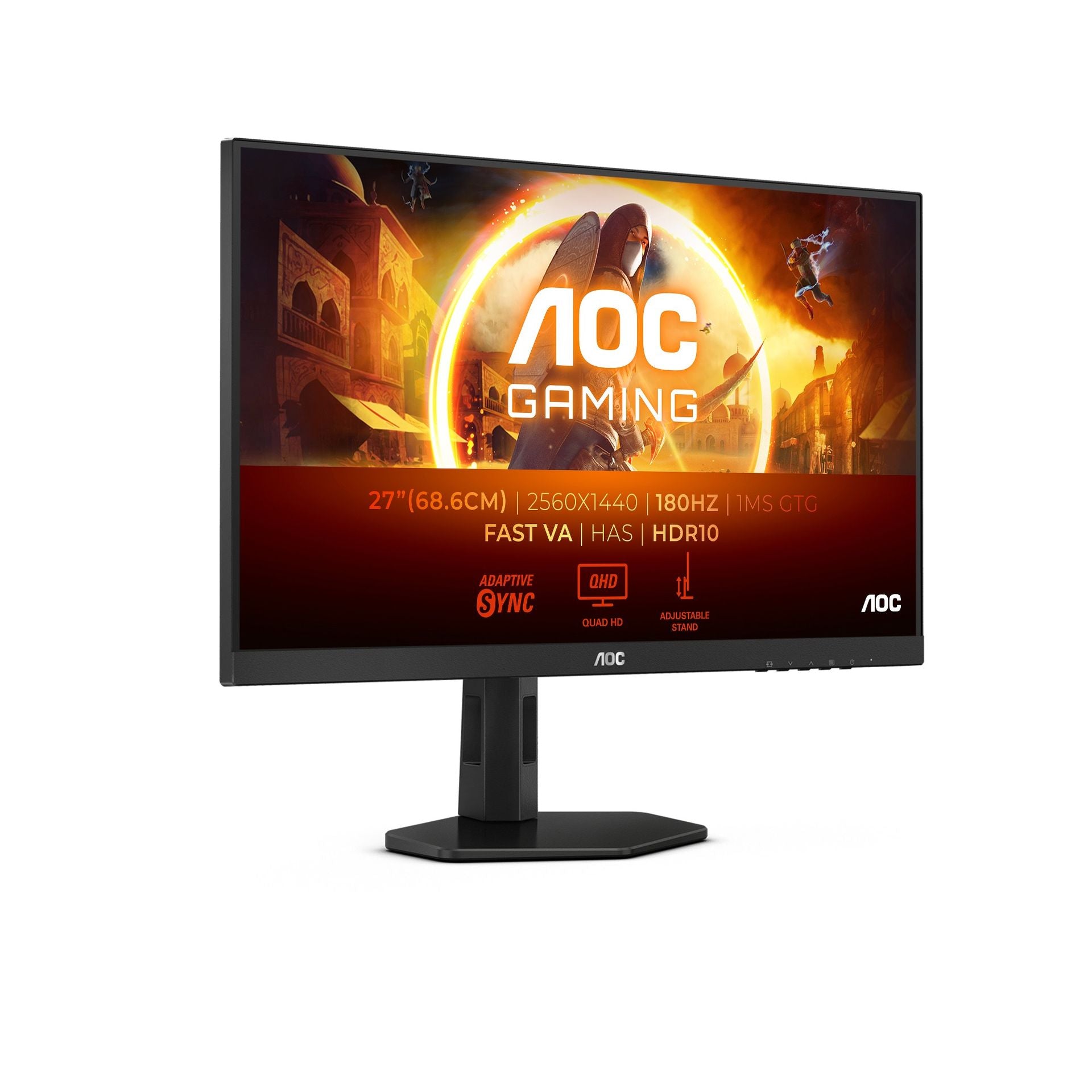 Monitor AOC Q27G4XN 27 pulgadas QHD 180 Hz 1MS IPS HDMI DP Imagen secundaria del producto