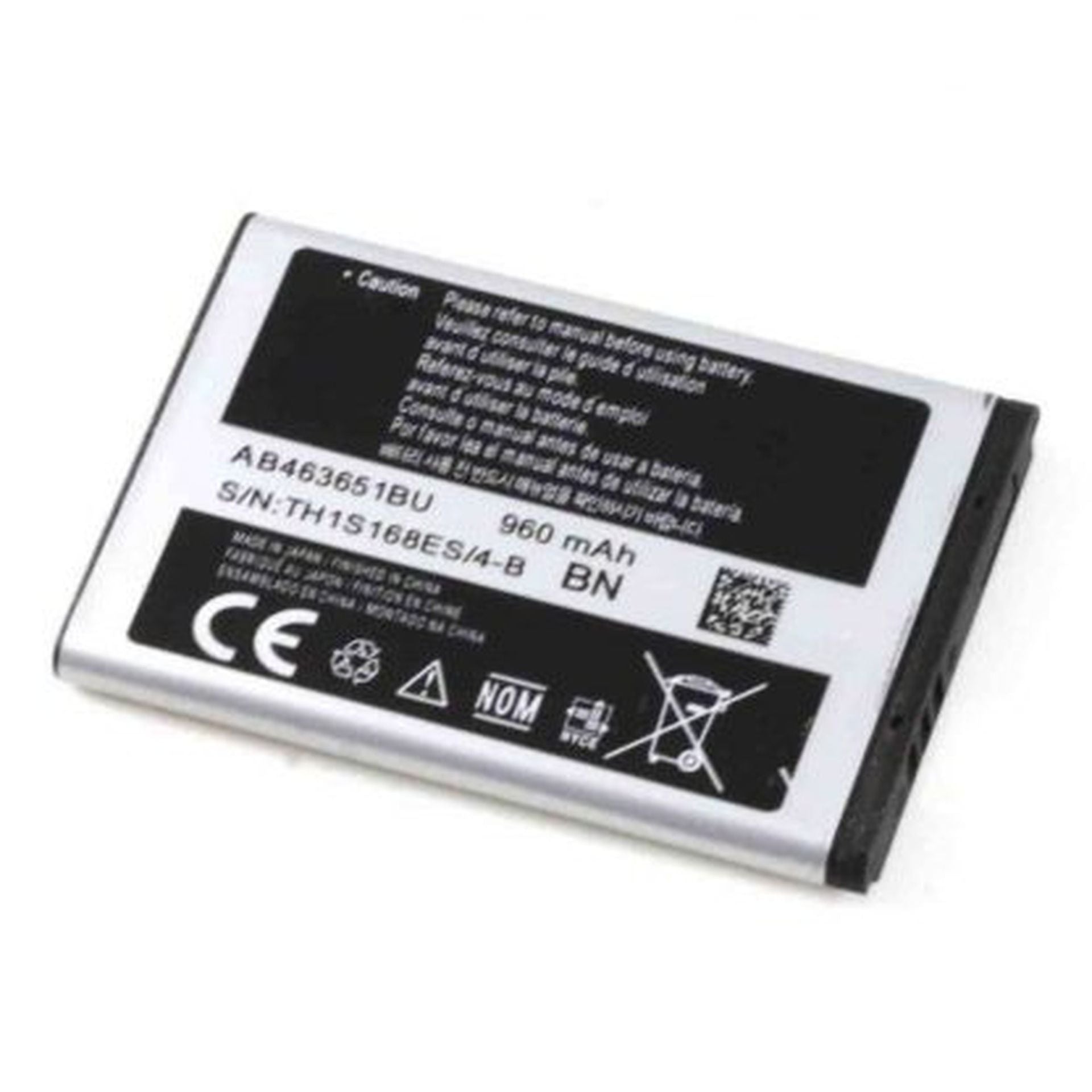 Repuesto bateria para Samsung Galaxy AB463651BU corby S3650 S3370 3800 S5620 B5310 Imagen secundaria del producto