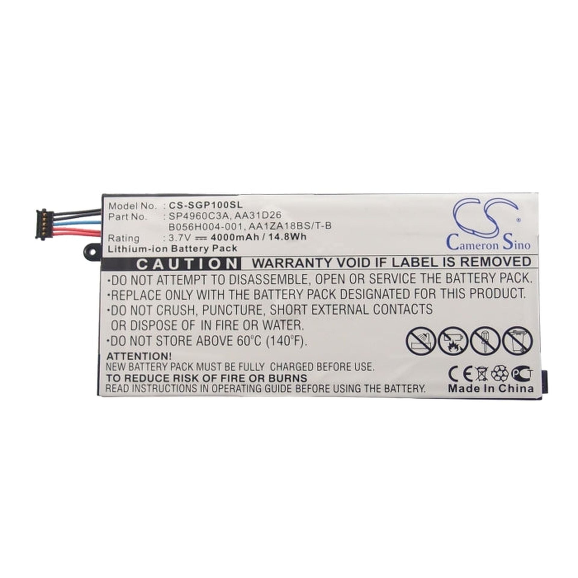 Repuesto bateria para Samsung Galaxy SP4960C3A tab 2 P1000 P1010 Imagen secundaria del producto