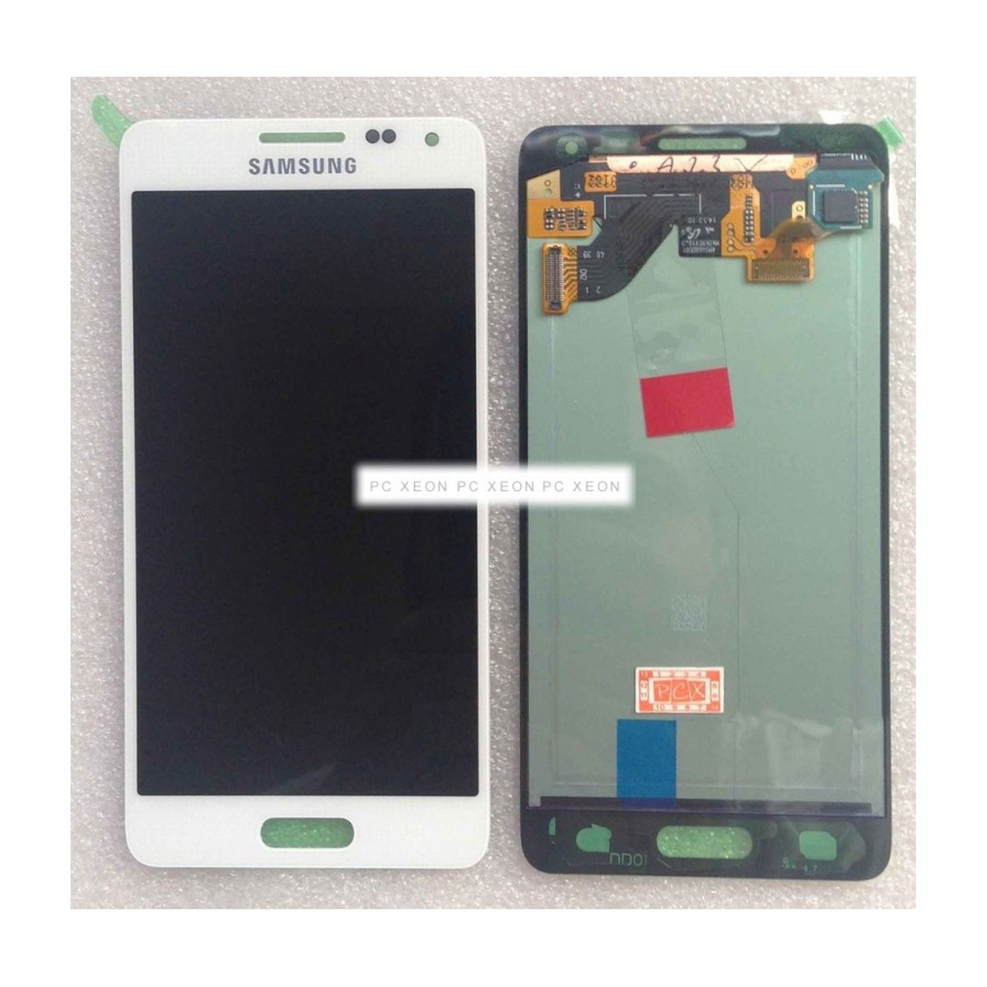 Repuesto LCD pantalla para Samsung Galaxy alpha G850 completa blanca sin marco Imagen secundaria del producto