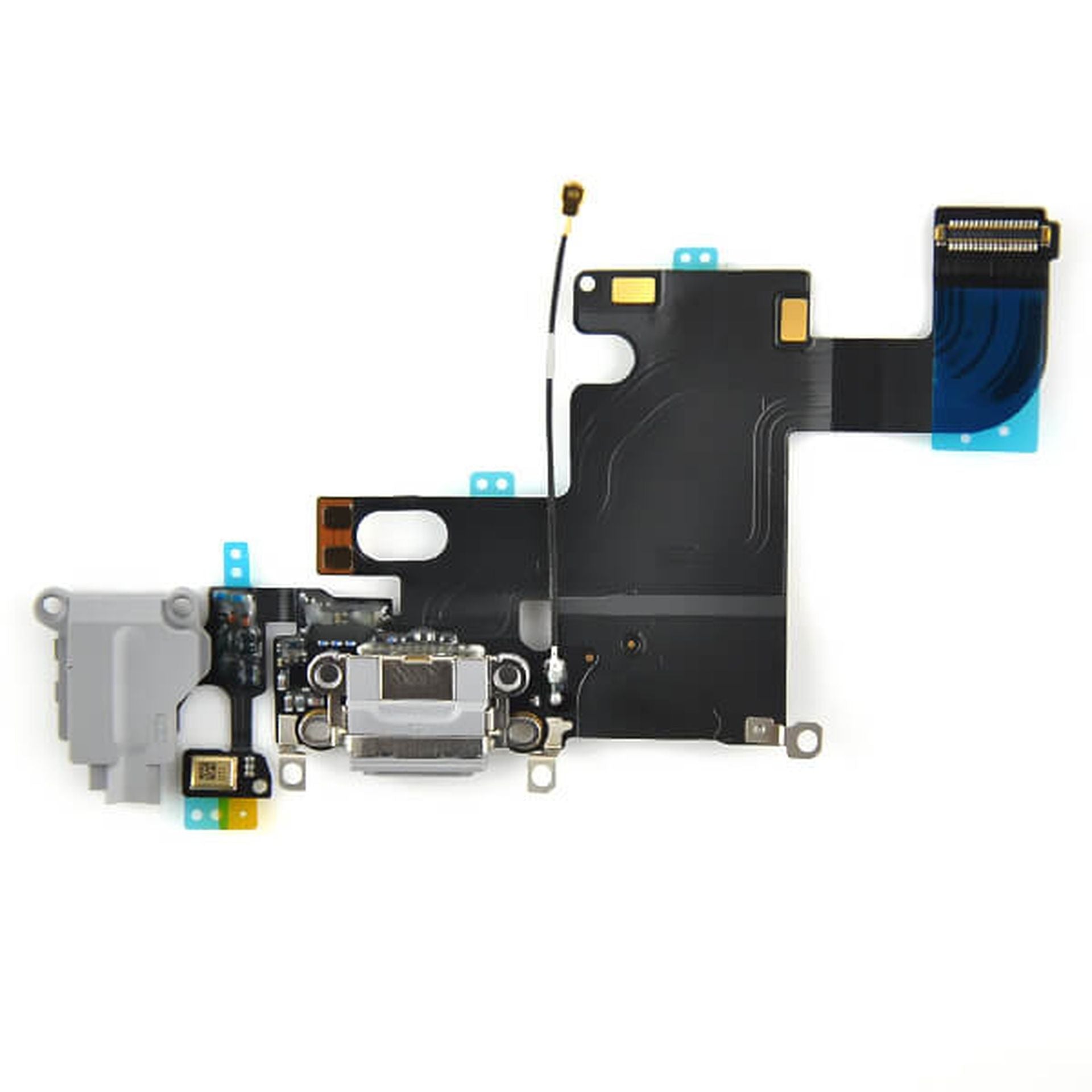 Repuesto flex rack de carga microfono jack audio iPhone 6G 4.7 A1586 A1549 negro Imagen secundaria del producto