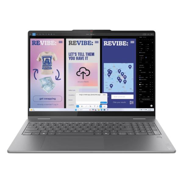 Laptop Lenovo Yoga 7I 2-IN-1 16ILL10 Ingles 16 Pulg Intel Ultra 7 256V 16GB RAM LPDDR5X 512GB SSD Intel Arc 140V Sin RGB Touch Win 11 Home 83jt0047us - Gris