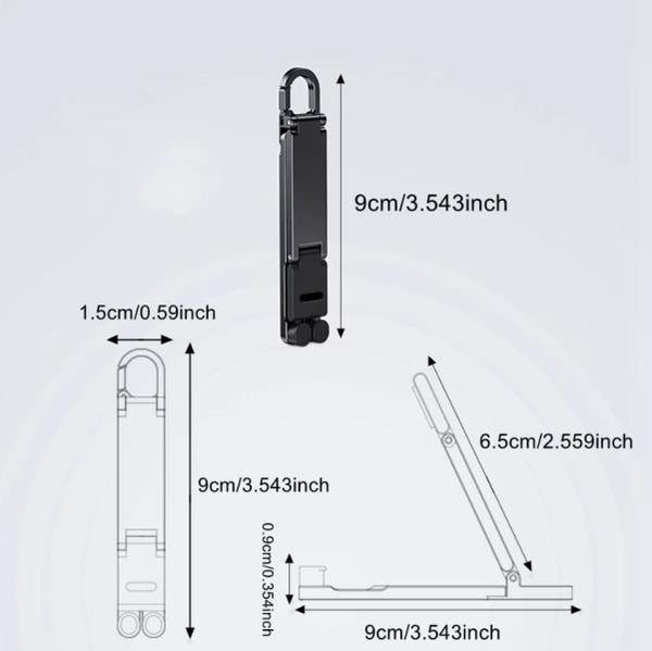 Holder y Llavero Multifuncional T11 - Negro