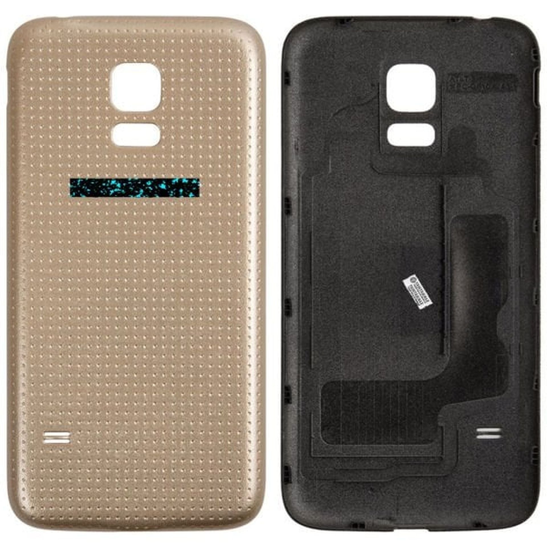 Repuesto tapa para Samsung Galaxy S5 mini G800 dorada con marco Imagen secundaria del producto