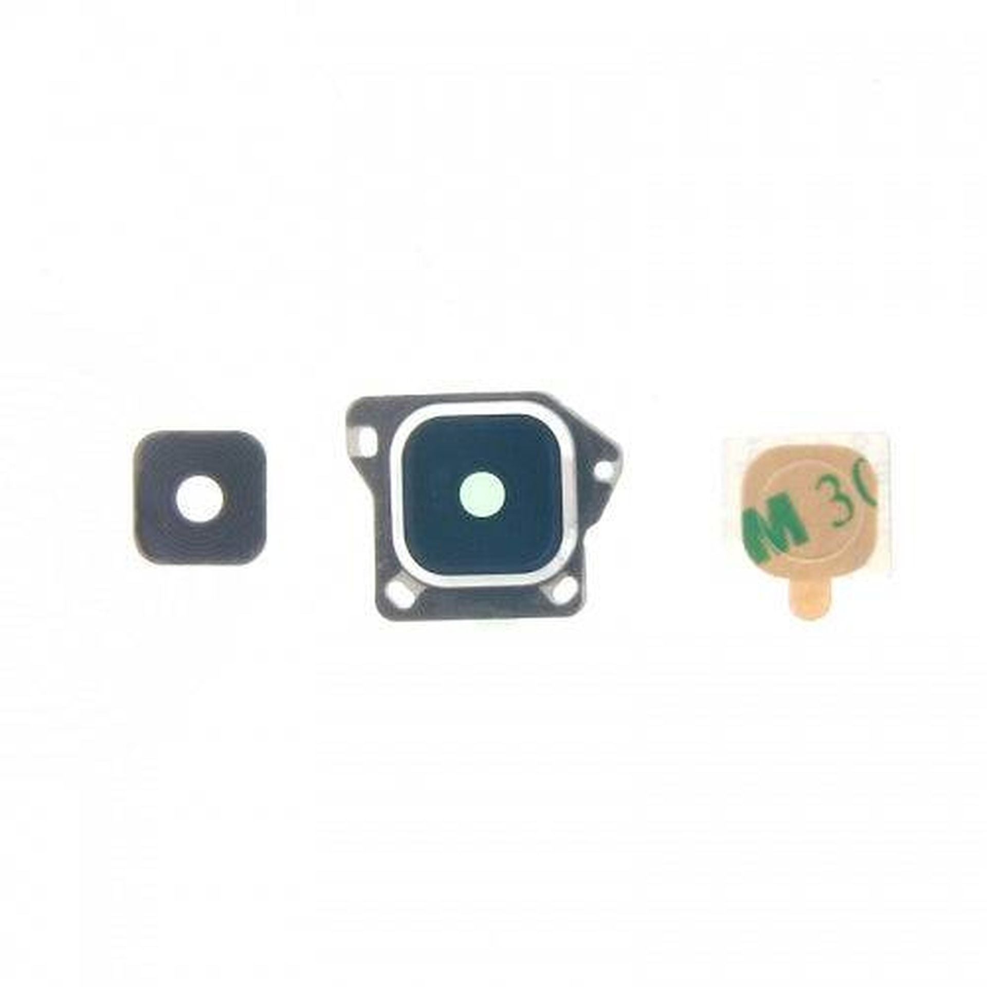 Repuesto lente camara para Samsung Galaxy A3 A300 blanco con marco Imagen secundaria del producto