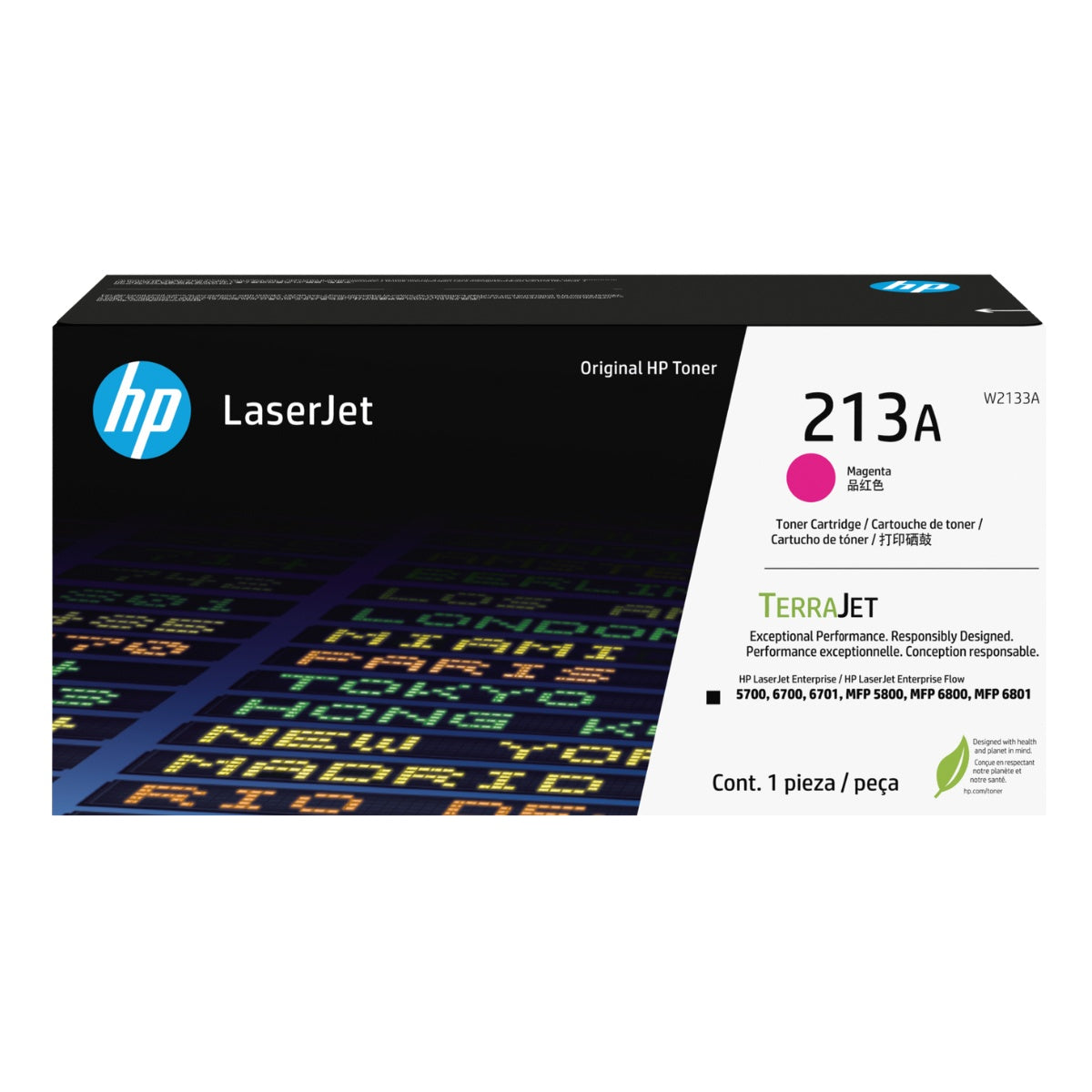 HP toner magenta 213A W2133A Imagen principal del producto
