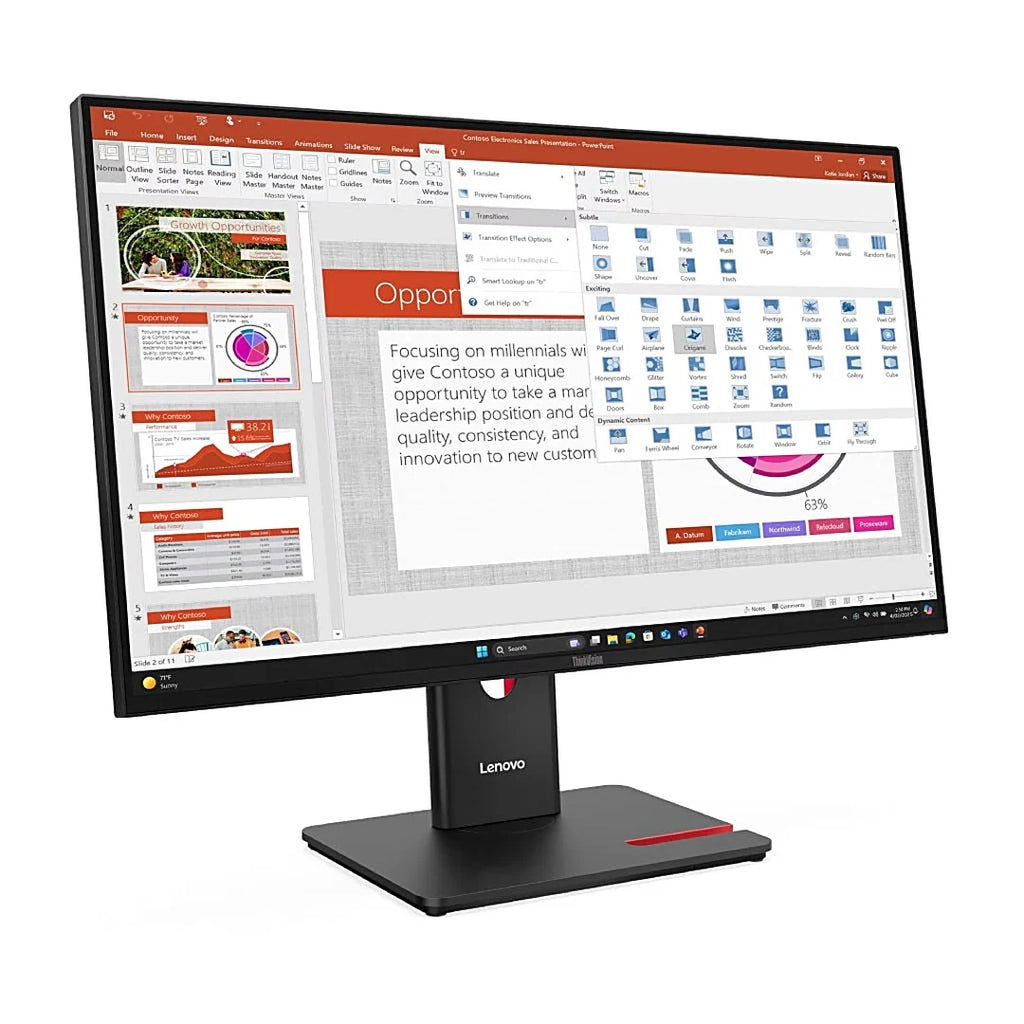 Lenovo ThinkVision T27-40 - 27" - 1920 x 1080 IPS - HDMI / DisplayPort / VGA