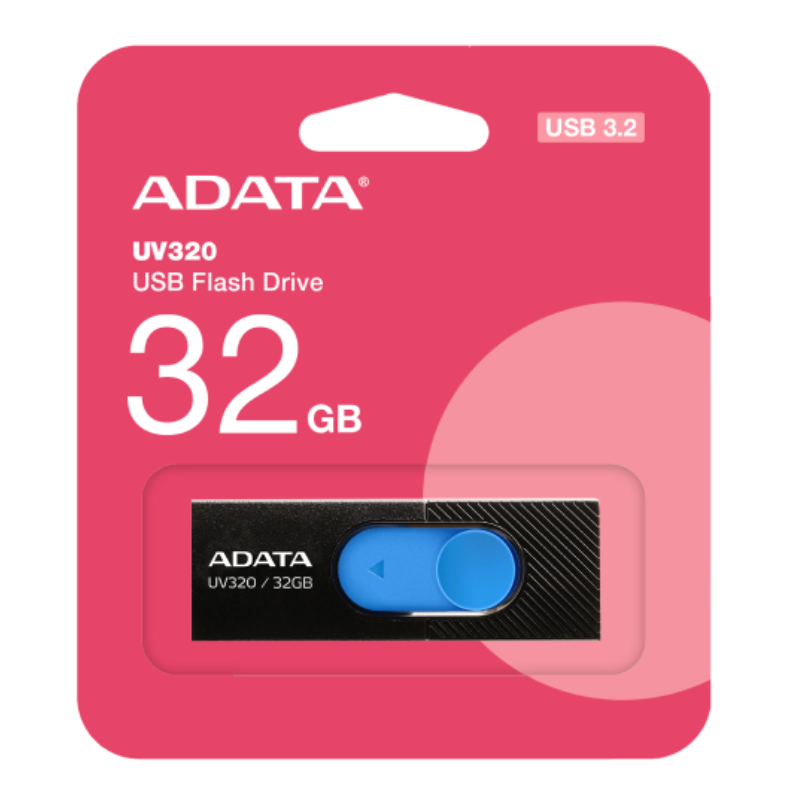 Memoria USB Adata AUV320 32GB Negro/Azul