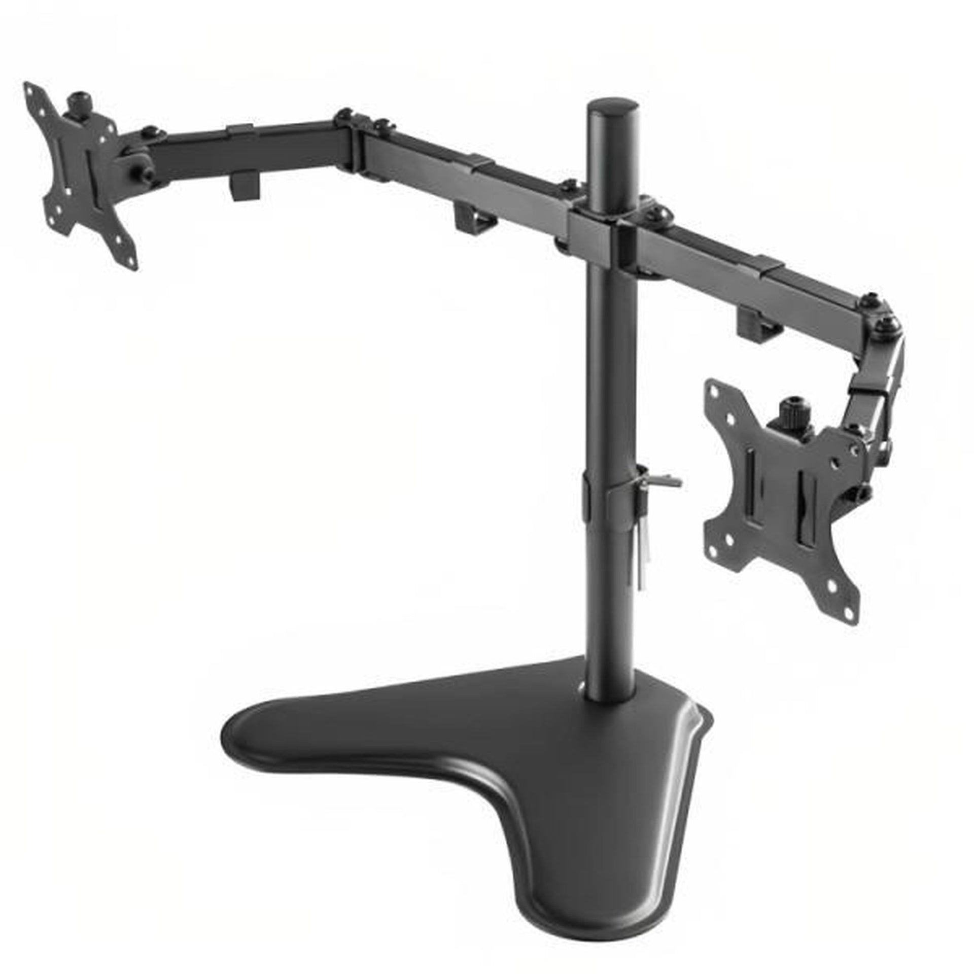 Soporte de Escritorio para Monitores Unno Tekno TM8001BK Compatible con Monitores Planos de Hasta 32" Capacidad de 8KG Cada Uno con Organizador de Cables - Negro