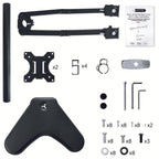 Soporte de Escritorio para Monitores Unno Tekno TM8001BK Compatible con Monitores Planos de Hasta 32" Capacidad de 8KG Cada Uno con Organizador de Cables - Negro