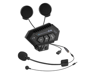 AUDIFONO MANOS LIBRES BLUETOOTH PARA CASCO BT12 NEGRO