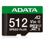 Adata Memoria Micro SDXC 512GB Clase 10 U3 V30 A2