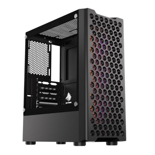 CASE RGB EAGLE WARRIOR CG06Z5RA002C MID TOWER VENTILADORES 3 DE 120MM CON VIDRIO LATERAL Y MALLA FRONTAL