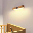 Lampara con Reloj NO-HB040 - Madera
