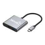 Hub Nova AHU2S340001C 3 en 1 USB-C 1 puerto USB-C 1 puerto usb-a 3.0 y 1 puerto HDMI 4K