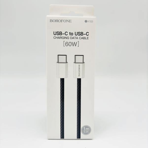 CABLE USB BOROFONE  BX103 Original 60W  TIPO C A TIPO C