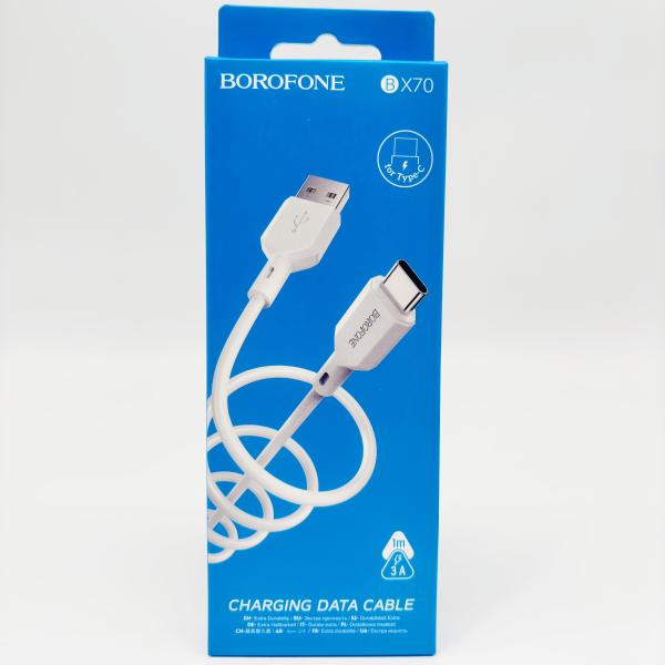 CABLE USB BOROFONE BX70 TIPO C BLANCO