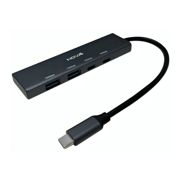 Hub Nova AHB2S440001C 4 puertos USB-C y usb-a 10gbps