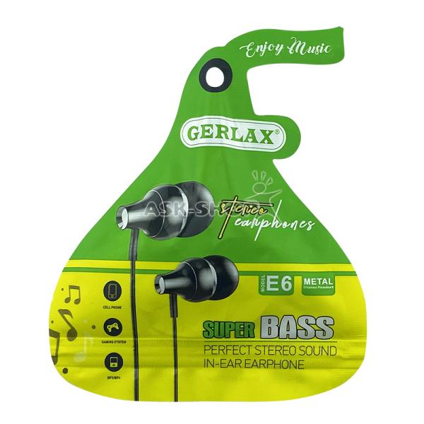 AUDIFONO MANOS LIBRES E6 GERLAX NEGRO