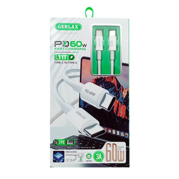 CABLE USB TIPO C L11T GERLAX NEGRO