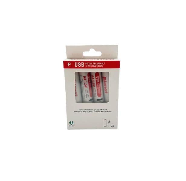 Bateria Aa Recargable Planet
