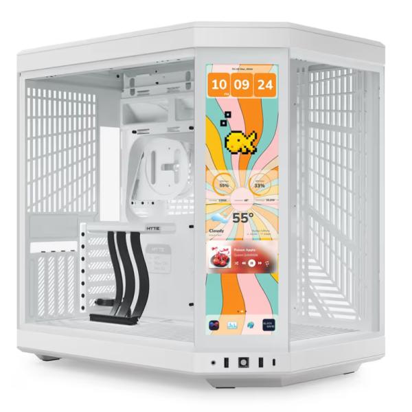 Case Hyte Y70 Touch Infinite Torre Media Vidrio Templado con Pantalla Táctil 14.9" Gen 3 CS-HYTE-Y70TTI-WW - Blanco Imagen principal del producto