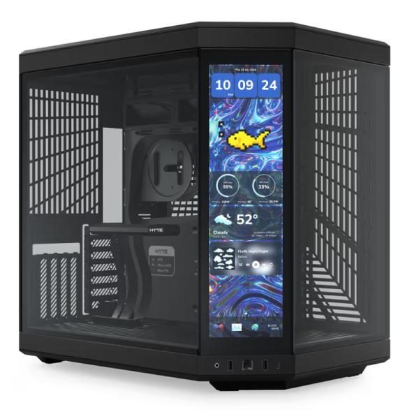 Case Hyte Y70 Touch Infinite Mid Tower Sin Ventilación Incluida con Pantalla Táctil 14.9" Gen 3 CS-HYTE-Y70TTI-BB - Negro Imagen principal del producto