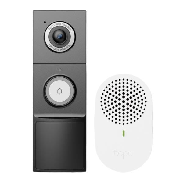 KIT DE CONTROL DE ACCESO TIMBRE INTELIGENTE TP LINK TAPO D235(US) CON CAMARA WI-FI 2.4 GHZ