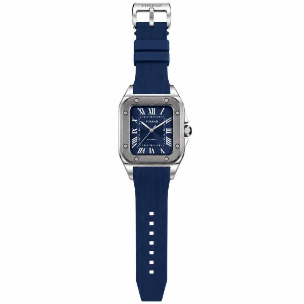 Reloj Analogico de Pulsera con Banda de Silicon - Azul