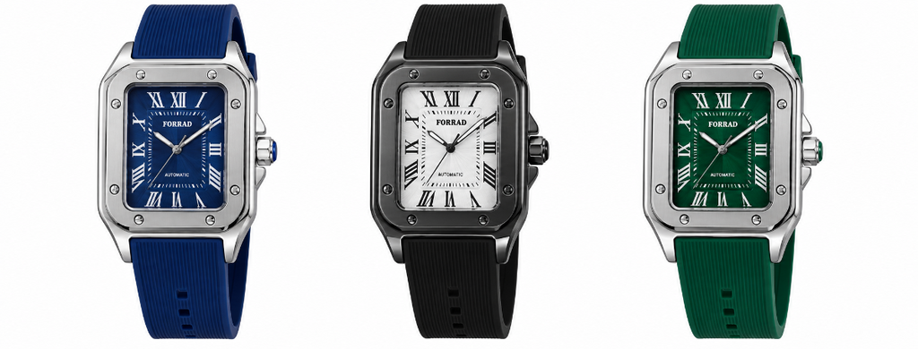 Reloj Analogico de Pulsera con Banda de Silicon - Azul