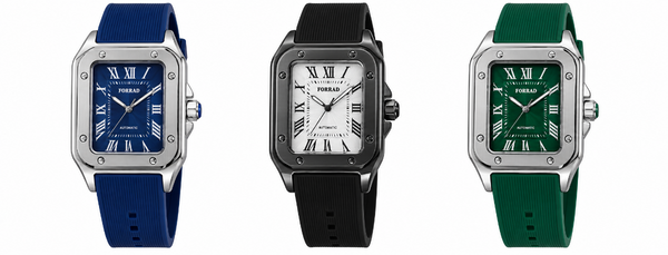 Reloj Analogico de Pulsera con Banda de Silicon - Verde