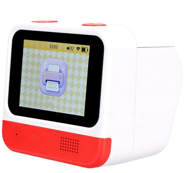 Impresora Inteligente con Ia y Camara - Blanco con Rojo