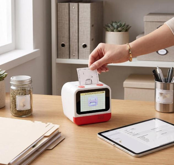 Impresora Inteligente con Ia y Camara - Blanco con Rojo