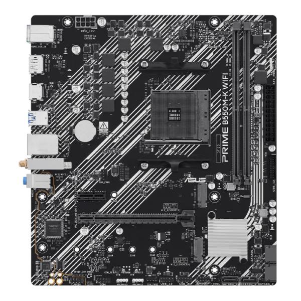 Tarjeta Madre Asus Prime B550M K WIFI AM4 MICRO-ATX DDR4 90MB1R80-M0EAY0 - Negro Imagen principal del producto