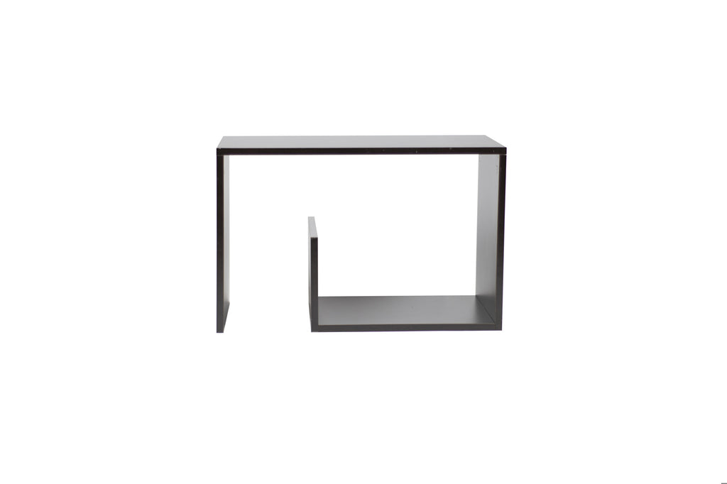 Kenneth Cole mesa de centro tipo librero color cafe oscuro - KCWD2022055-BR