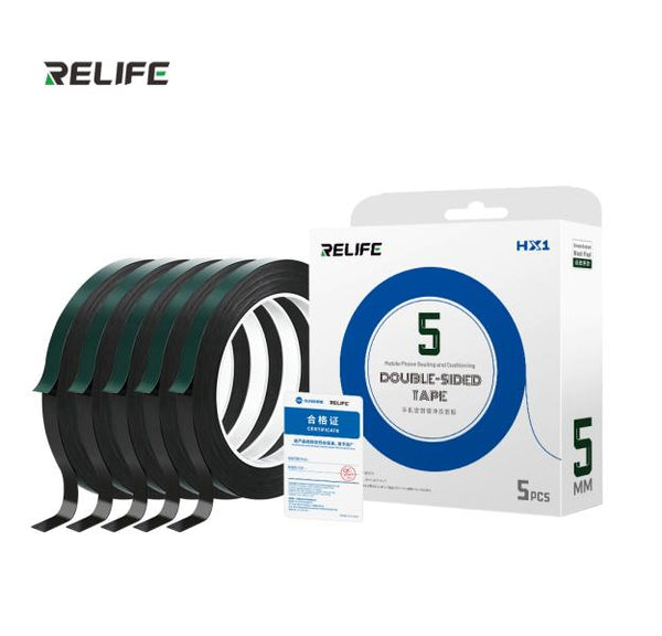 Cinta Adhesiva Doble Cara HX1 Relife - 5MM 10M Verde