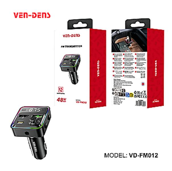 Transmisor Fm y Cargador Cubo Carro VD-FM012 Ven Dens - Negro