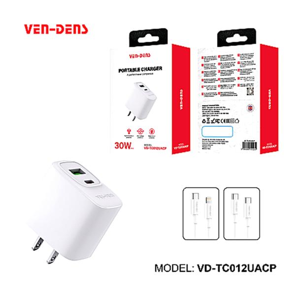 Cargador Cubo Casa VD-TC012UA VEN-DENS - Blanco C-l Imagen principal del producto