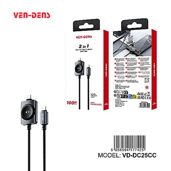 Cable USB Tipo C y Cargador para Reloj VD-DC25CC Ven Dens - Blanco C-c 1M Imagen principal del producto