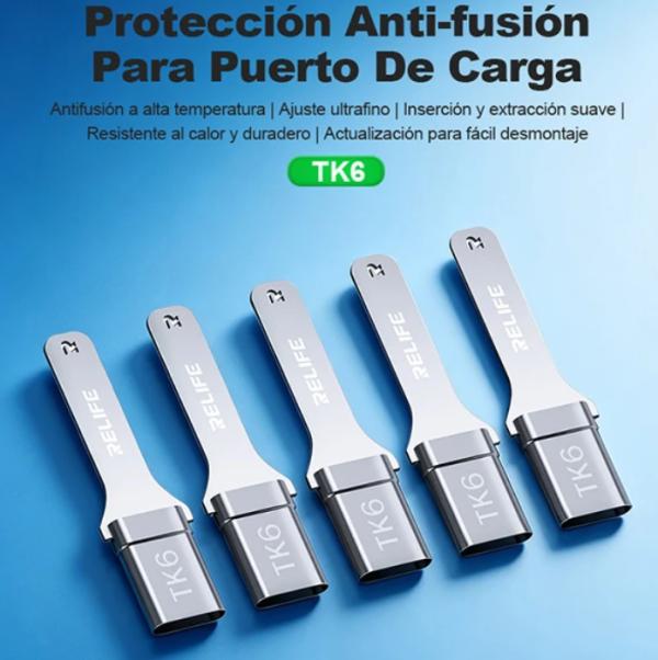 Set de Proteccion para el Puerto Carga Antifusion TK6 Relife - Tipo C