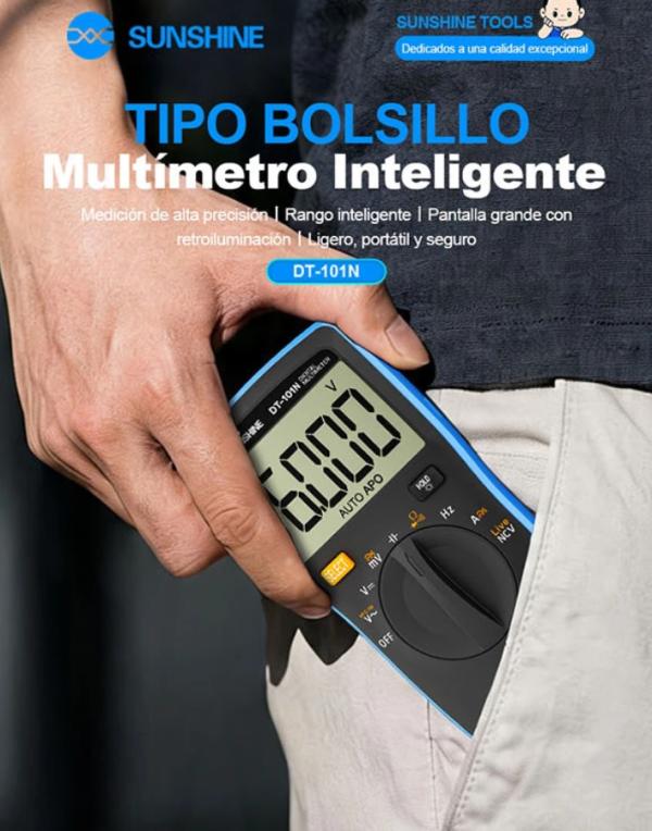 Multimetro Tester Autorango Automatico DT-101N Sunshine