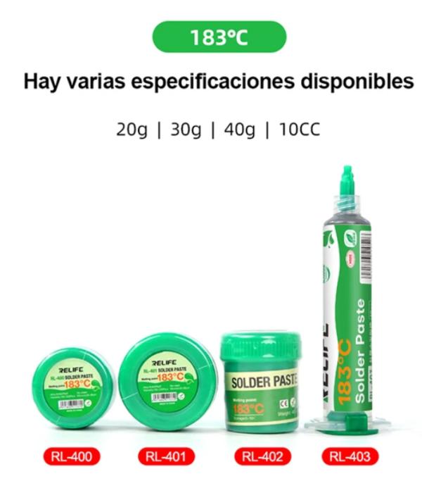 Soldadura en Pasta RL-401 Relife - 183ºc
