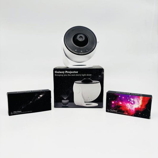 PROYECTOR GALAXIA CON DISCOS INTERCAMBIABLES BLANCO