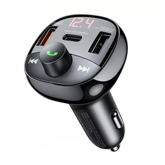 CARGADOR CUBO CARRO TRANSMISOR FM RCC331 REMAX NEGRO