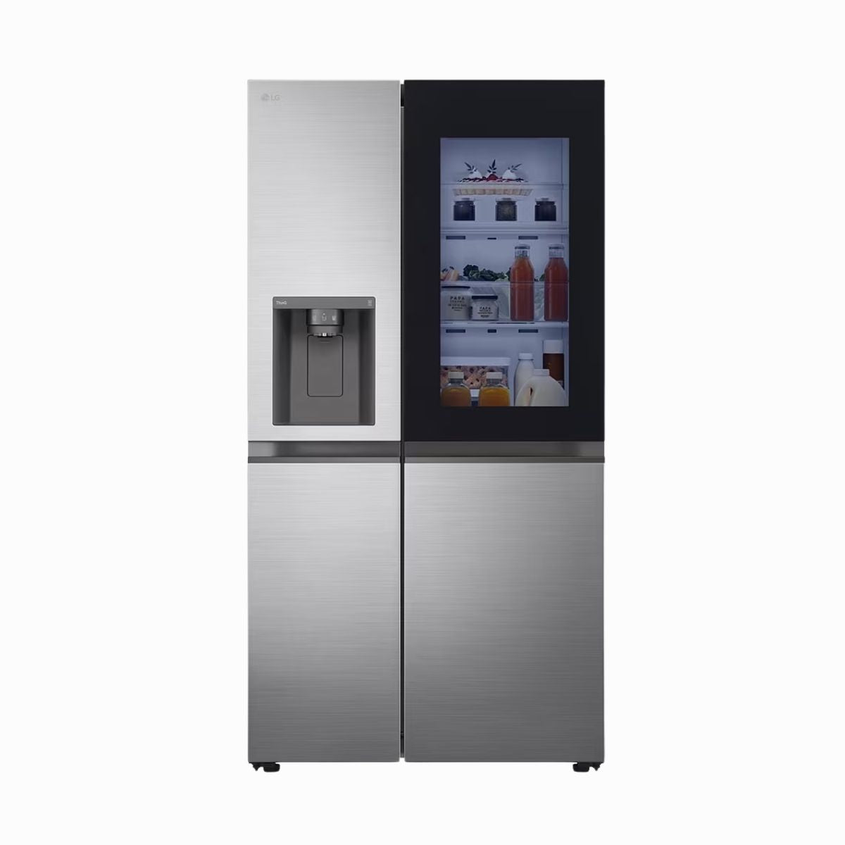 LG Refrigerator Side by Side 27 pc instaview silver VS27GNID