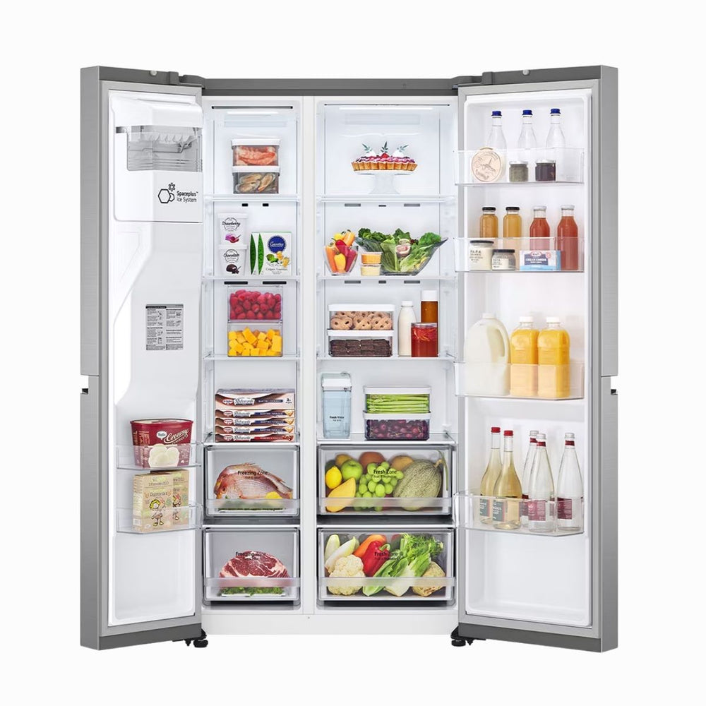 LG Refrigerator Side by Side 27 pc con dispensador silver VS27LWID